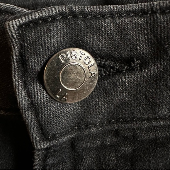 Pistola 28" Black High Rise Skinny Ankle Jeans Women Plus Size 24W - Picture 6 of 9